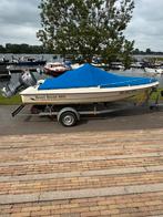Best boat 485 yamaha 60pk autolube en trailer koopje, Ophalen of Verzenden, Zo goed als nieuw, 3 tot 6 meter, Buitenboordmotor