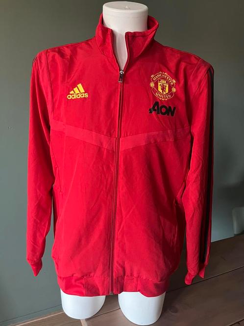 Rode Manchester United Adidas jas L jacket zomerjas rood