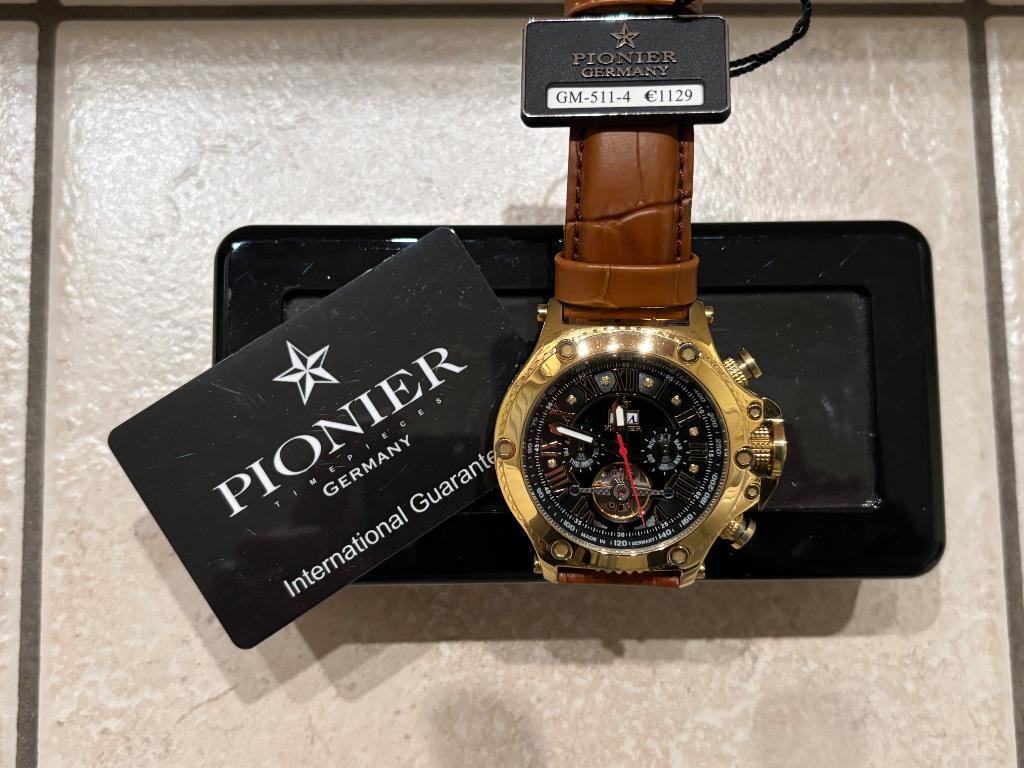 Horloge, Overige merken, Leer, Staal, Polshorloge