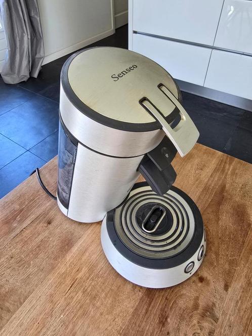 Philips Senseo RVS (HD7840), Witgoed en Apparatuur, Koffiezetapparaten, Gebruikt, Koffiepads en cups, Koffiemachine, Afneembaar waterreservoir
