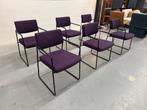 6 Harvink Duck Eetkamerstoel Paars stof Design stoel, Overige kleuren, Harvink, Nieuw, Ophalen of Verzenden