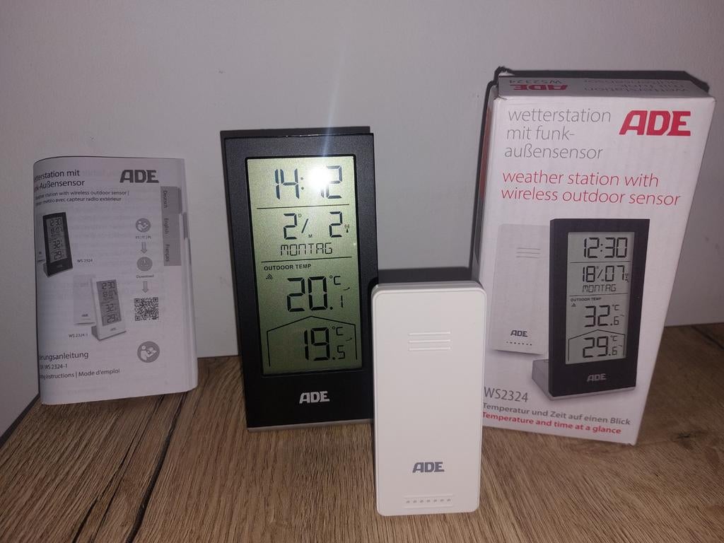 ADE WS2324 Weerstation met Buitensensor, Audio, Tv en Foto, Weerstations en Barometers, Ophalen of Verzenden, Nieuw, Weerstation