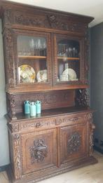 Prachtige handgesneden Jachtkast, Antiek en Kunst, Ophalen