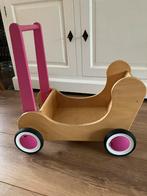 Loop/poppenkar Van Dijk Toys Roze, Kinderen en Baby's, Speelgoed | Houten speelgoed, Ophalen, Zo goed als nieuw