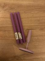 Lila Kandelaar met 3 Kaarsen - HEMA, Overige kleuren, Ophalen of Verzenden, Zo goed als nieuw, Metaal