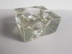 Zware Asbak van IJsglas - Vintage jaren 60-70, Ophalen of Verzenden, Gebruikt, Asbak