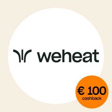 Weheat: minimaal 100 euro cashback beschikbaar voor biedingen