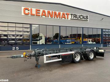GS Meppel 2-assige container aanhangwagen (bj 2006) beschikbaar voor biedingen