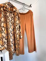 Slangenprint Blouse & Bruine Broek Set maat L, Maat 38/40 (M), Bruin, Ophalen of Verzenden, Zo goed als nieuw