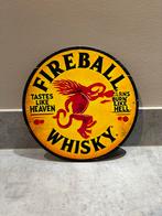 Mancave Bar Café Wanddecoratie metalen bordje Fireball, Ophalen of Verzenden, Zo goed als nieuw, Reclamebord