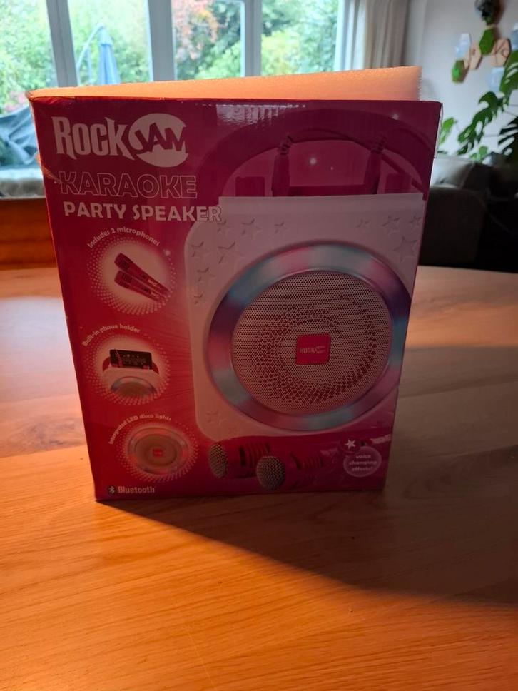 RockJam Karaoke Party Speaker met Microfoons, Muziek en Instrumenten, Overige Muziek en Instrumenten, Gebruikt, Ophalen