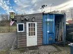 Zeecontainer 40 ft 12.20m met veranda en elec schuifdeuren, Tuin en Terras, Tuinhuizen, Zo goed als nieuw, Ophalen
