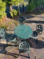 Aluminium tuinset, Tuin en Terras, Tuinsets en Loungesets, Ophalen, 4 zitplaatsen, Gebruikt, Aluminium