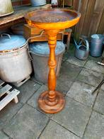 Houten plantentafeltje piëdestal, Ophalen, Gebruikt