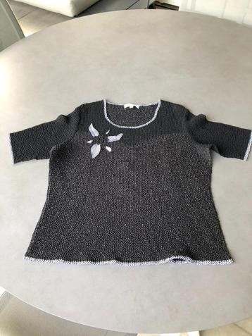 Zwarte Anne Fontaine pomeline top, maat 40 beschikbaar voor biedingen