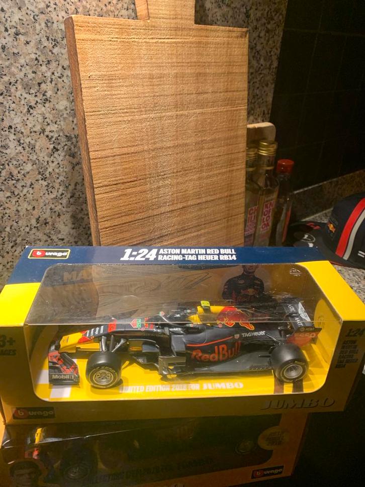 Max Verstappen Auto's - Jumbo Editie, Hobby en Vrije tijd, Modelauto's | 1:18, Gebruikt, Auto, Bburago, Ophalen