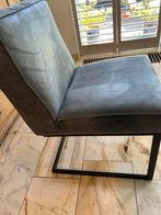 Mooie eetkamerstoelen, Huis en Inrichting, Stoelen, Ophalen, Blauw, Leer, Zo goed als nieuw
