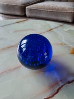 Blauwe Murano Kristallen Bol, Ophalen of Verzenden