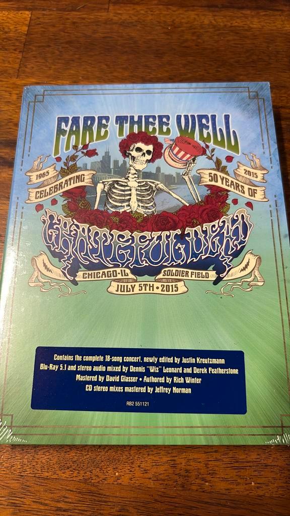 The Grateful Dead 3 cd 2 blu ray fare thee well, Cd's en Dvd's, Blu-ray, Nieuw in verpakking, Muziek en Concerten, Boxset, Ophalen of Verzenden