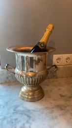 Verzilverde wijnkoeler champagnekoeler kerst chique, Antiek en Kunst, Ophalen of Verzenden