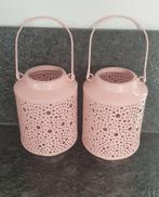 Set van 2 mooie windlichten, Huis en Inrichting, Woonaccessoires | Kandelaars en Kaarsen, Overige kleuren, Ophalen of Verzenden