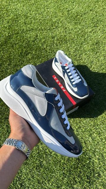 American Prada Cup Sneakers - Navy Blue beschikbaar voor biedingen
