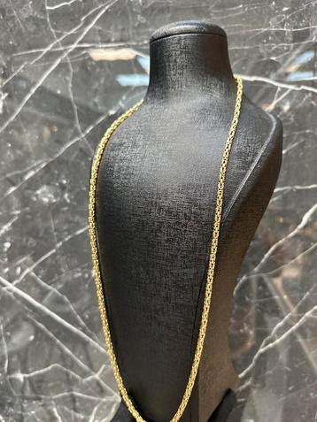 14k gouden massieve koningsketting| 76 cm beschikbaar voor biedingen