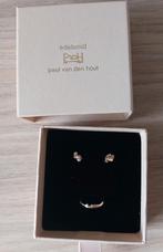Pinkring en oorbelletjes Paul van den Hout 14k goud, Sieraden, Tassen en Uiterlijk, Ophalen, Zo goed als nieuw, Goud, Goud