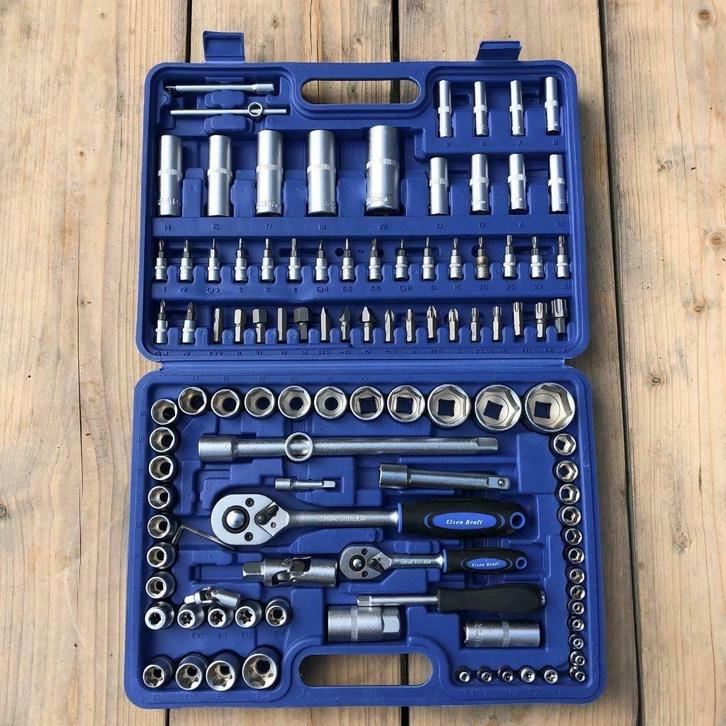 doppenset 108 delig nieuw, Auto diversen, Autogereedschap, Nieuw, Ophalen of Verzenden