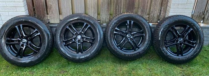 Lichtmetalen velgen met winterbanden, Auto-onderdelen, Banden en Velgen, Winterbanden, 16 inch, 215 mm, Ophalen