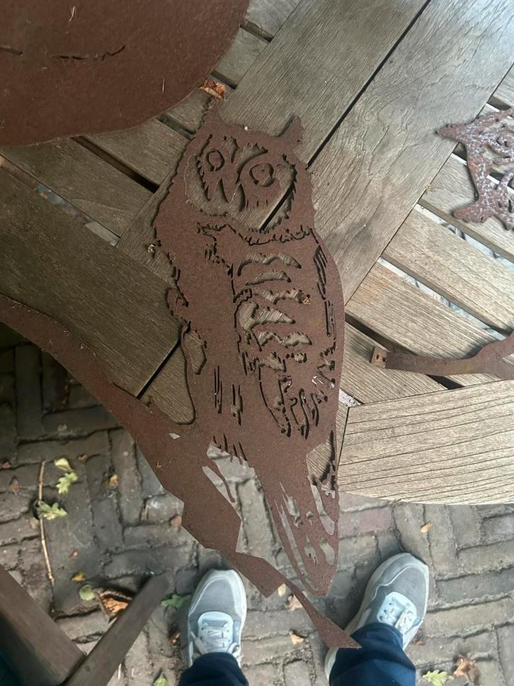 Cortenstaal Tuindecoratie Dieren, Tuin en Terras, Tuinwanddecoratie, Gebruikt, Ophalen of Verzenden