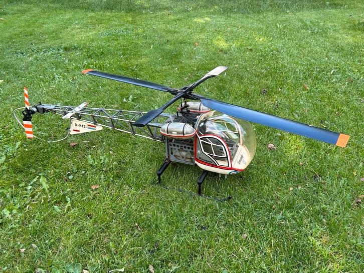 Vintage Graupner Bell 47 Helikopter, Hobby en Vrije tijd, Modelbouw | Radiografisch | Helikopters en Quadcopters, Gebruikt, Helikopter