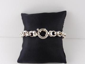 Zilveren jasseron armband                                Z58 beschikbaar voor biedingen