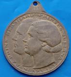 Draagpenning Huwelijk Prinses Juliana & Prins Bernhard 1937, Postzegels en Munten, Penningen en Medailles, Verzenden, Brons, Nederland