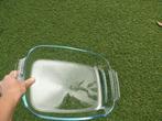 PYREX glazen ovenschaal met RVS deksel 39 x 26 cm, Ophalen of Verzenden, Zo goed als nieuw