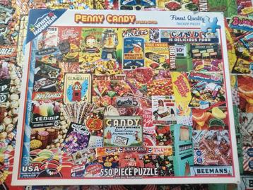White Mountain puzzel 550 stukjes Penny Candy beschikbaar voor biedingen