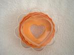 Tupperware koekjesvormen, vormen, Huis en Inrichting, Ophalen of Verzenden, Gebruikt, Oranje, Overige typen