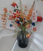 Fidrio vaas "Toronto" met grote bos zijde(kunst) bloemen, Huis en Inrichting, Ophalen, Zo goed als nieuw