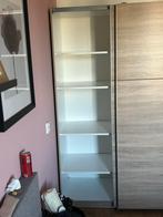 Kledingkast met schuifdeuren bruin grijs zilver, Huis en Inrichting, Kasten | Kledingkasten, Ophalen, Gebruikt, 100 tot 150 cm