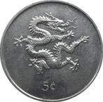 Liberia 5 cents 2000 (Jaar van de Draak), Postzegels en Munten, Munten | Afrika, Ophalen of Verzenden, Overige landen, Losse munt