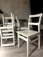 Set van 4 stoelen, Ophalen, Gebruikt, Wit, Vier