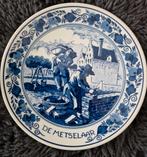 Delfts Blauw Bord - De Metselaar, Antiek en Kunst, Ophalen of Verzenden