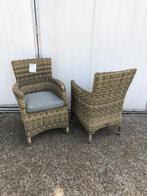 2 stuks nieuwe horeca terrasstoel fauteuils beige, Nieuw, Twee, Metaal, Ophalen