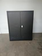 Zwart Metalen Kastje met Deuren, Huis en Inrichting, Kasten | Kledingkasten, Ophalen, 100 tot 150 cm, 50 tot 100 cm, Metaal