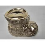 # Vintage metalen spaarpot in de vorm van schoentje, Verzamelen, Spaarpotten, Ophalen of Verzenden, Gebruikt, Metaal of Blik, Overige thema's