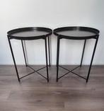zwarte bijzettafeltjes, Minder dan 55 cm, Gebruikt, Rond, Ophalen