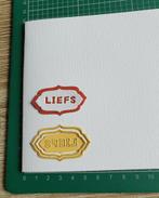 Shape dies SD025 "liefs", Ophalen of Verzenden, Zo goed als nieuw, Overige thema's, Pons of Mal
