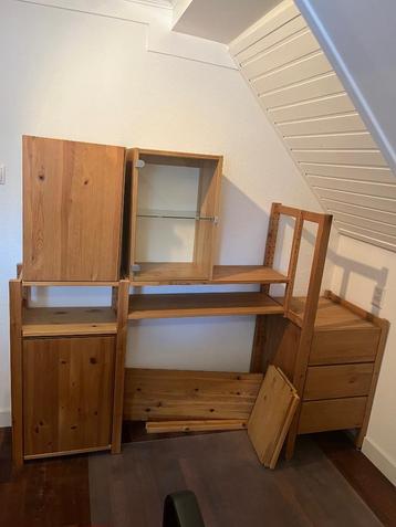 Ikea Ivar meerdere planken/rekjes geloogd grenen