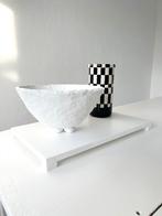 Unieke handgemaakte schaal van papier maché, Huis en Inrichting, Ophalen of Verzenden, Nieuw, Rond, Overige materialen