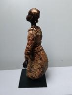 Beeld van Afrikaanse vrouw, Antiek en Kunst, Kunst | Beelden en Houtsnijwerken, Ophalen of Verzenden